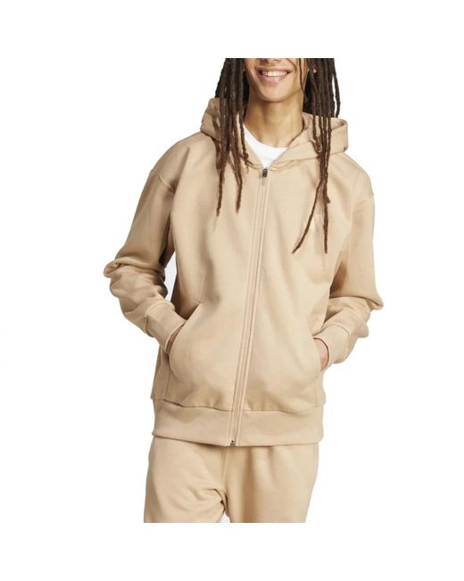 Adidas Zip-Throughs in het Natural