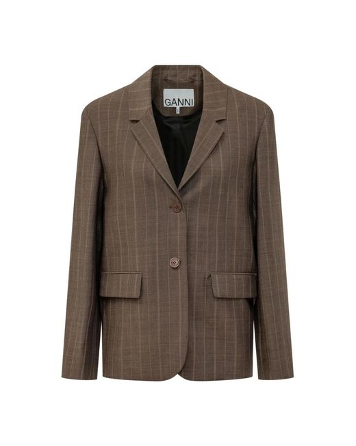 Ganni Brown Blazers