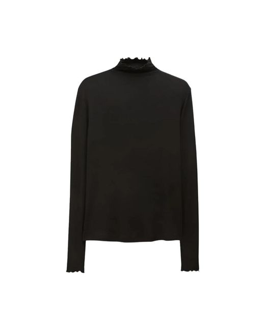 Filippa K Black Long Sleeve T-Shirts