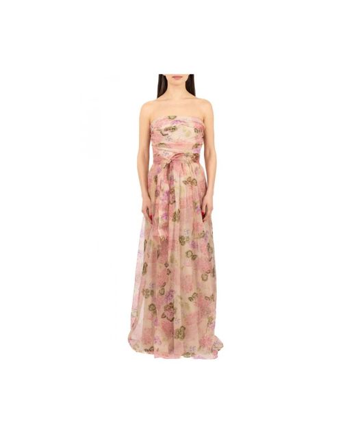 Max Mara Kleedjes ,Veelkleurig ,Jurk in het Pink
