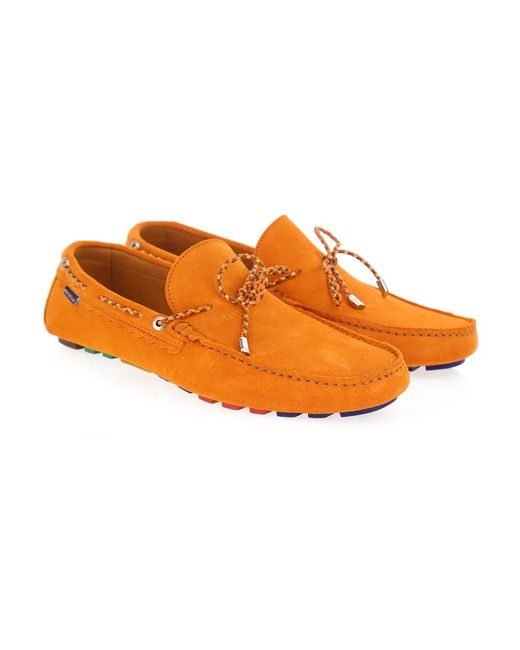 Paul Smith Orange Boat Shoes for men