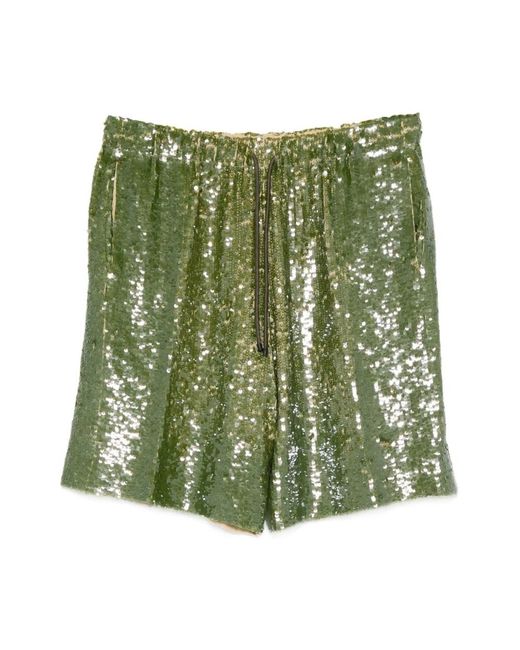 Dries Van Noten Green Casual Shorts for men