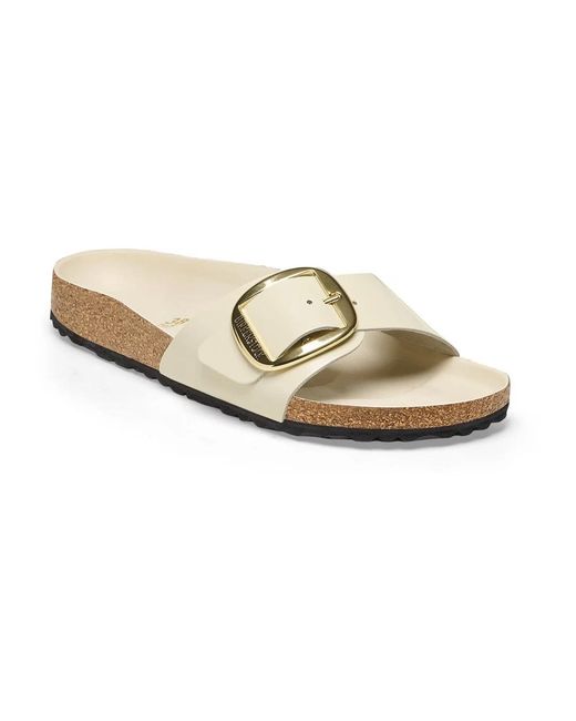 Birkenstock White Sliders