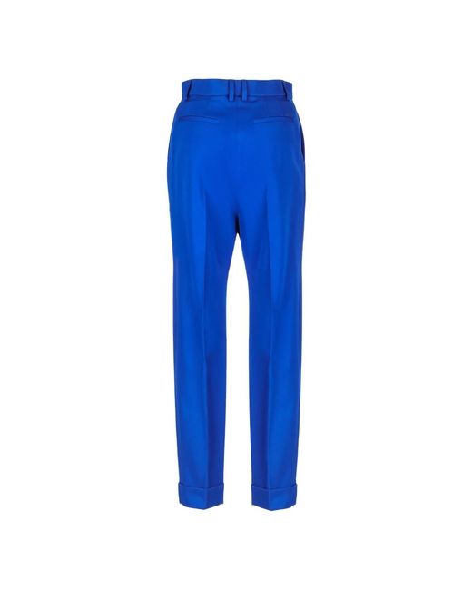 Saint Laurent Blue Straight Trousers