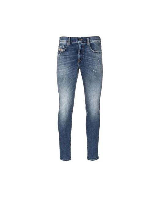 DIESEL Blue Slim Fit Jeans for men