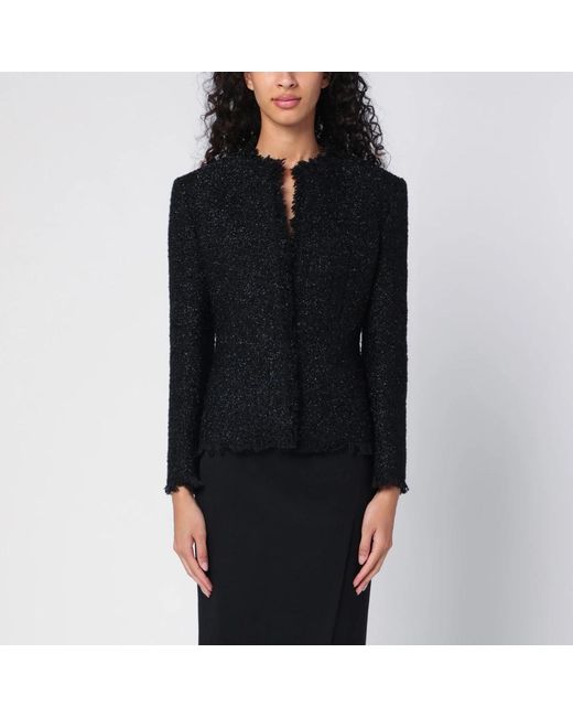 Givenchy Jassen ,Zwart ,Wol Kort Jas in het Black