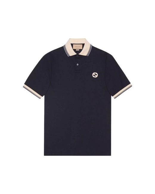 Gucci Blue Polo Shirts for men