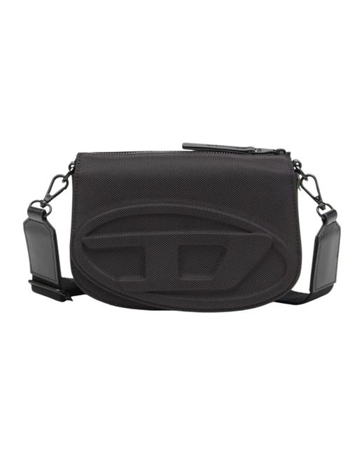 DIESEL Black Cross Body Bags for men