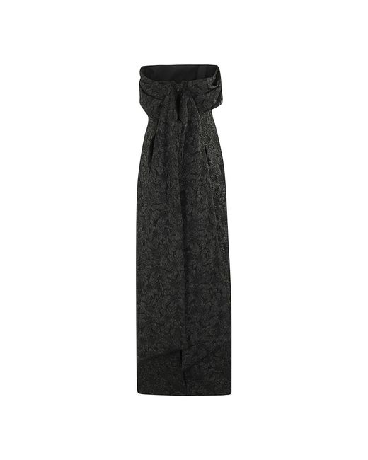 Jonathan Simkhai Draped Gown in het Black