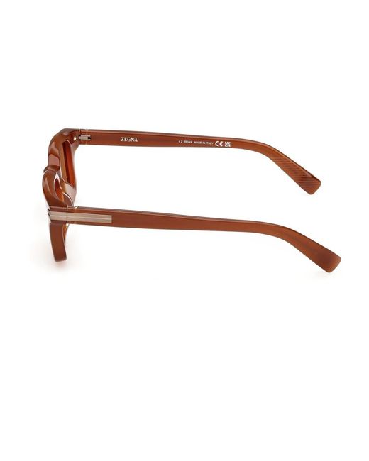 Zegna Brown Sunglasses for men