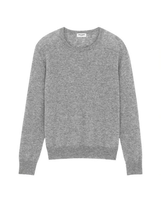Saint Laurent Kaschmirpullover in Gray für Herren