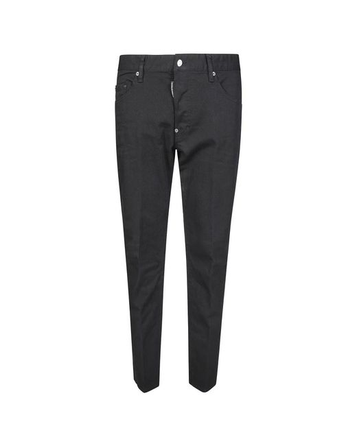 DSquared² Gray Slim-Fit Trousers for men