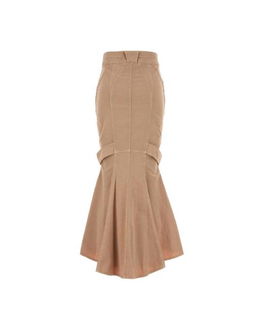 Blumarine Brown Midi Skirts