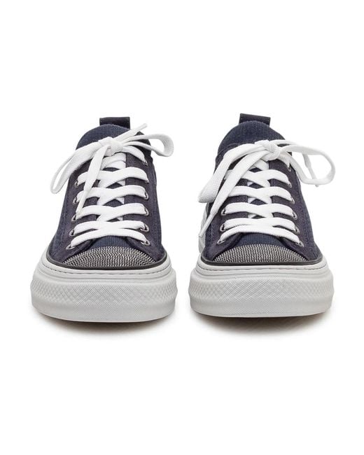 Brunello Cucinelli Blue Sneakers