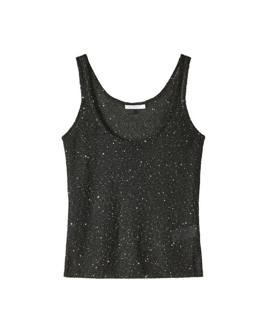 Patrizia Pepe Black Sleeveless Tops