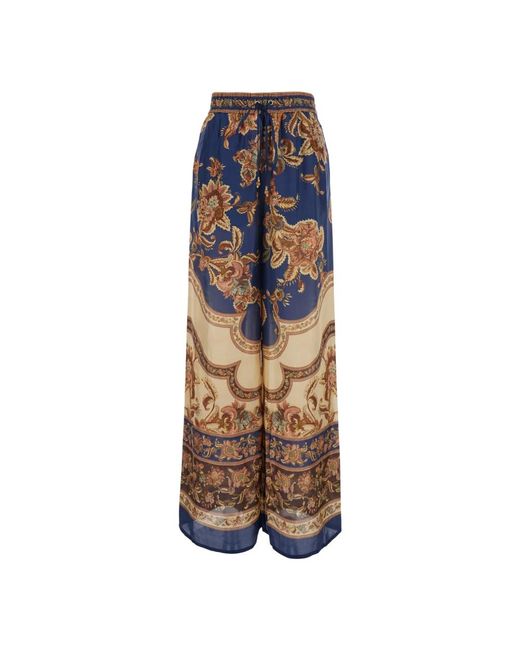 Zimmermann Blue Wide Trousers