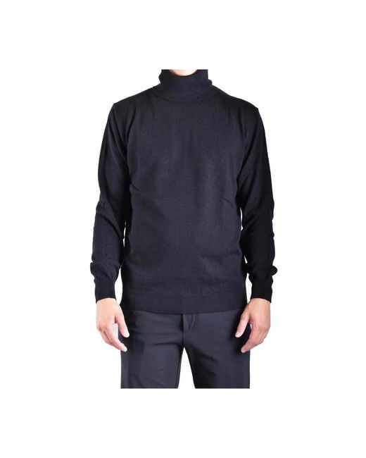 Dondup Truien & Vesten ,Zwart ,Wol Turtleneck Trui in het Black voor heren