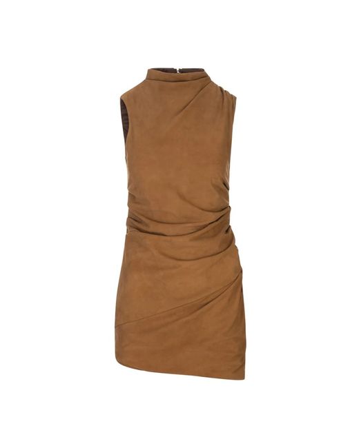 GIUSEPPE DI MORABITO Brown Short Dresses