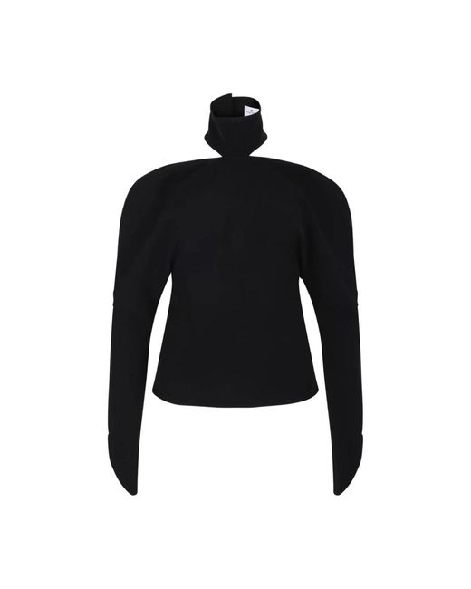 Courreges Black Long Sleeve T-Shirts