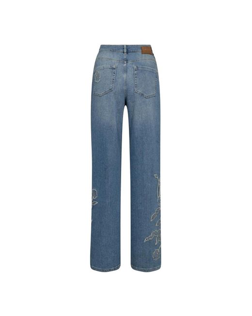Mos Mosh Blue Wide Jeans