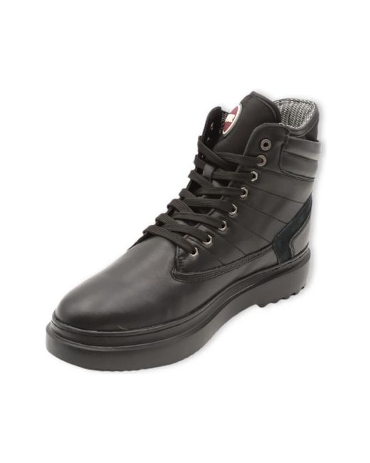 Colmar Black Lace-Up Boots for men
