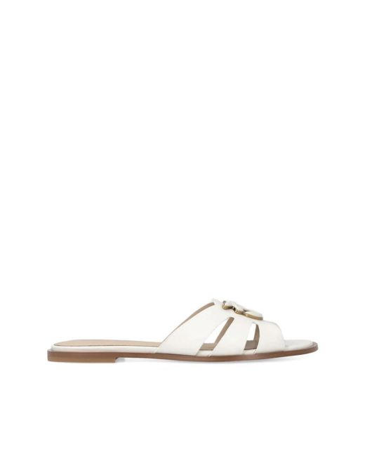 Pinko White Milly Slide