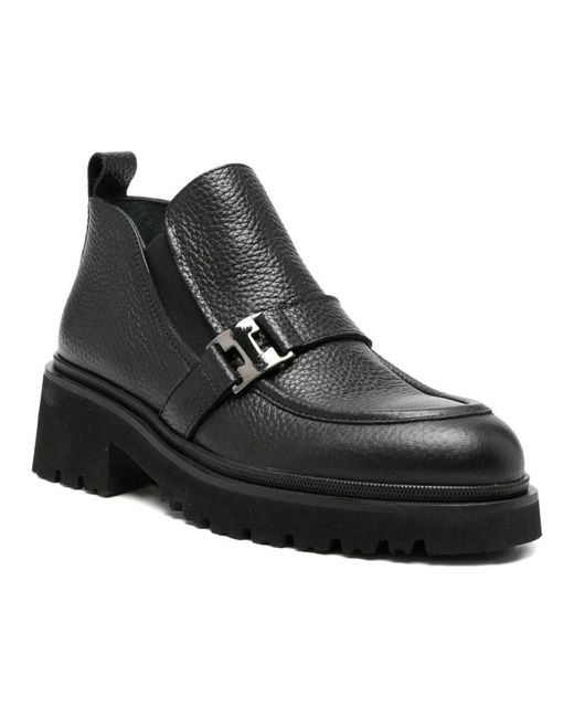 ADRIANNA FERETTI Black Ankle Boots