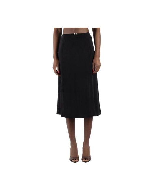 Midi Skirts Rabanne de color Black