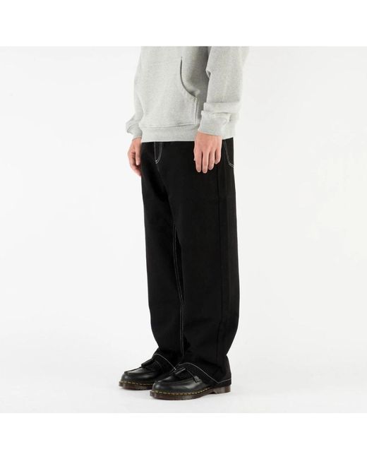 Rassvet (PACCBET) Black Wide Trousers for men