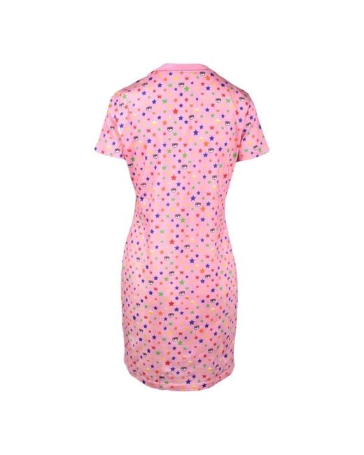 Chiara Ferragni Pink Short Dresses