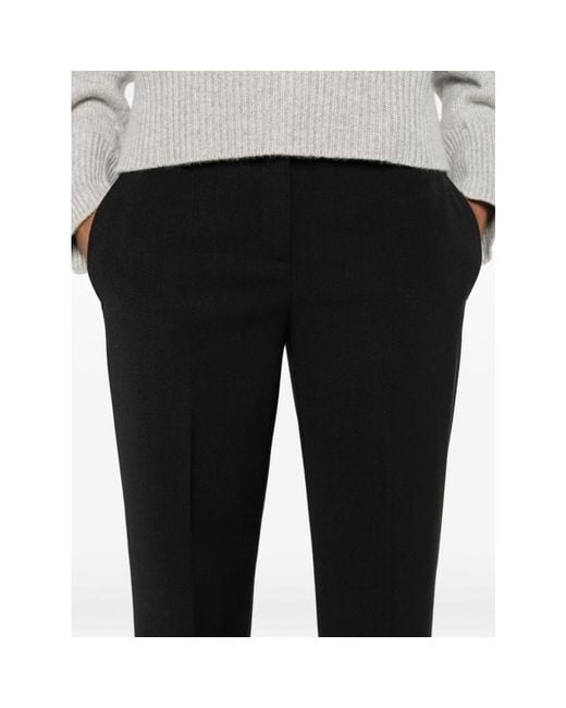 Straight Trousers Via Masini 80 de color Black