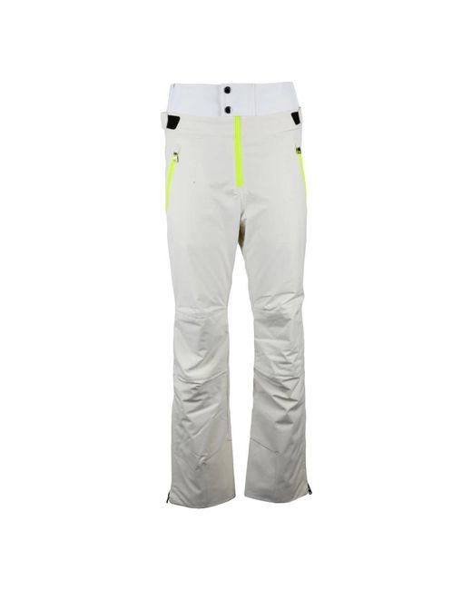 Bogner Broeken ,Wit ,Leer Sneeuw Technische Broek Met Zakken in het Gray