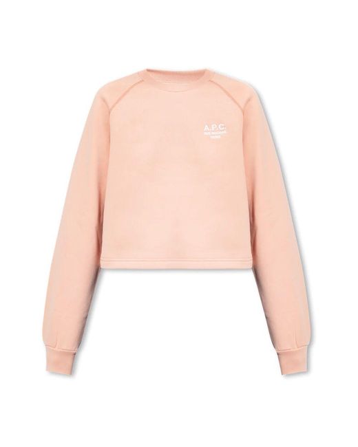 A.P.C. Pink 'Oona' Sweatshirt