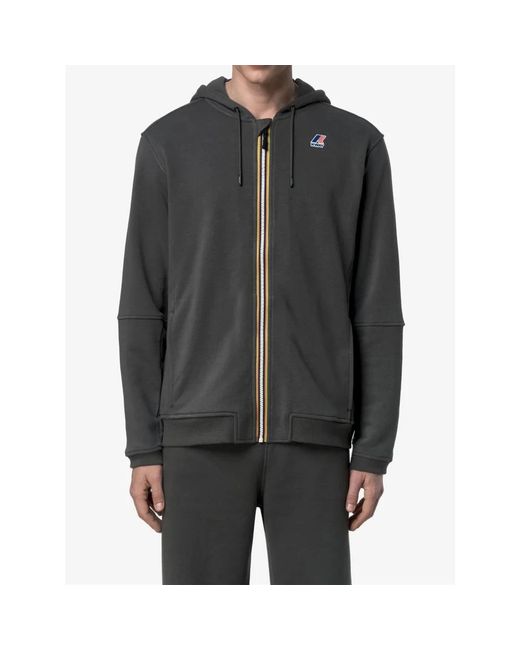 Zip-Throughs K-Way de hombre de color Gray