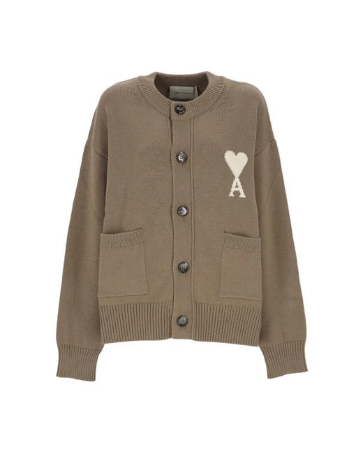 AMI Adc Cardigan in het Green voor heren