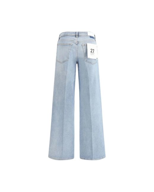 Wide Jeans Re/done en coloris Blue