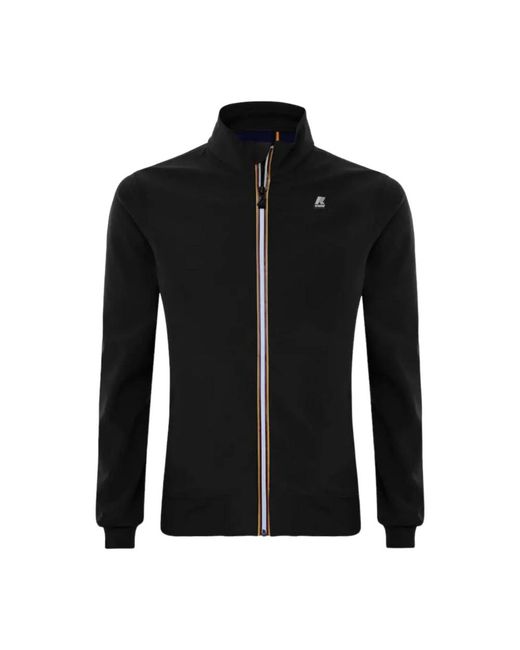 K-Way Hoodies & Sweatvesten ,Zwart ,Nylon Nylonjas Met Waterdichte Membraan in het Black voor heren