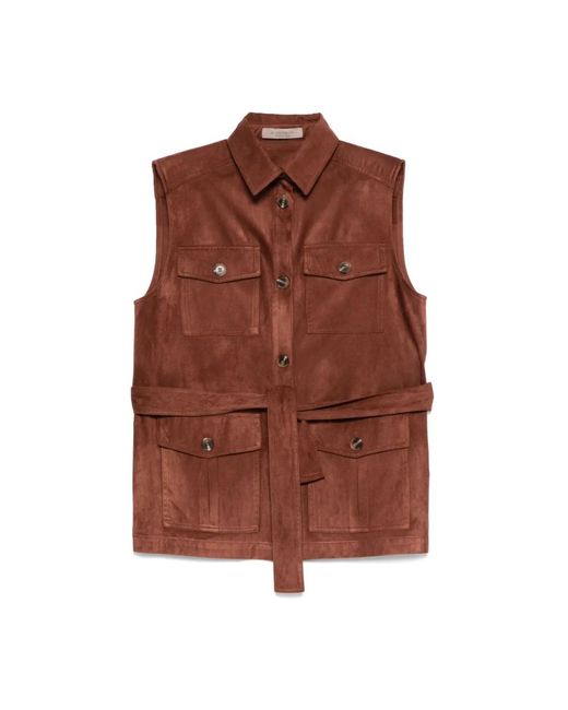 D.exterior Brown Vests