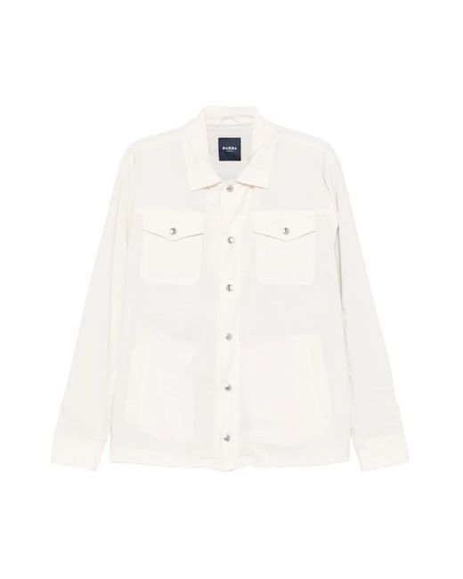 Barba Napoli White Light Jackets for men