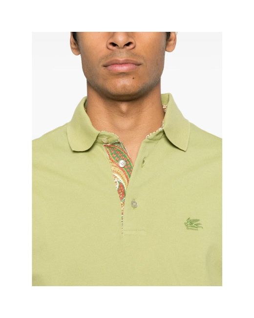 Etro Yellow Polo Shirts for men