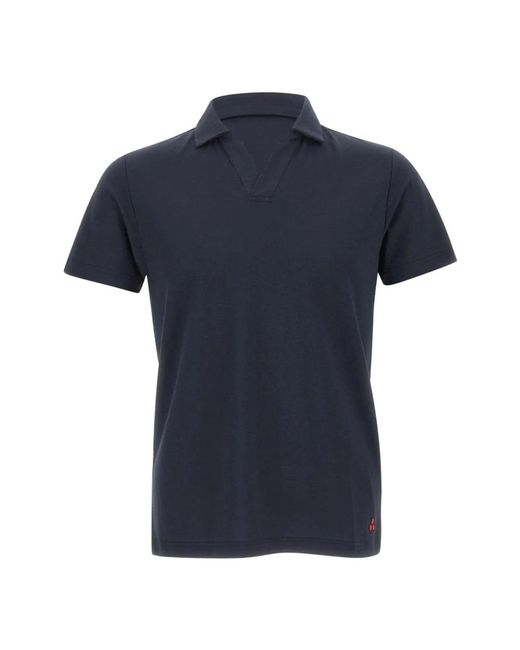 Peuterey Polo Shirt Van Katoen En Zijde in het Blue voor heren