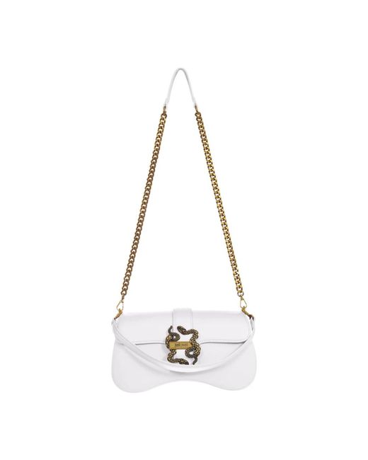 Just Cavalli White Shoulder Bags