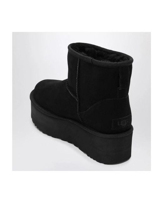 Ugg Black Klassische Ultra Mini Plateau-Stiefel