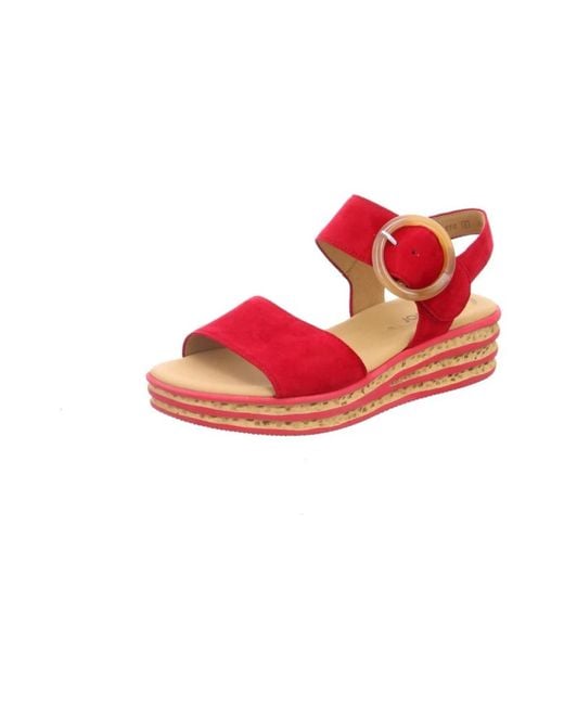 Gabor Sleehak Sandalen in het Red