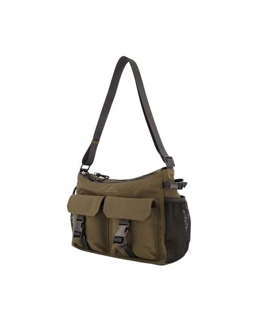 A.P.C. Gray Shoulder Bags for men