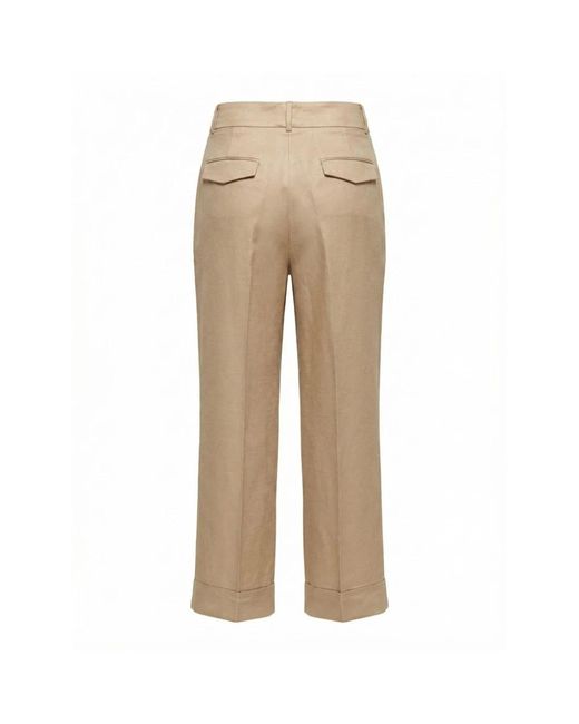 Peserico Natural Straight Trousers