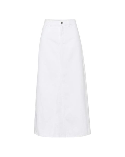 Gestuz White Denim Skirts