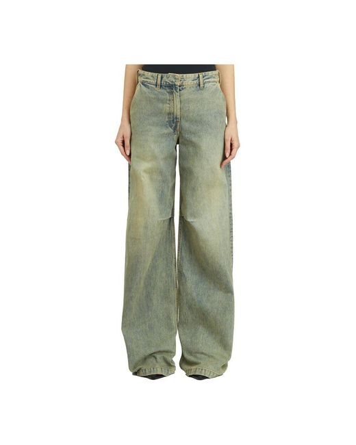Wide Jeans Entire studios en coloris Green