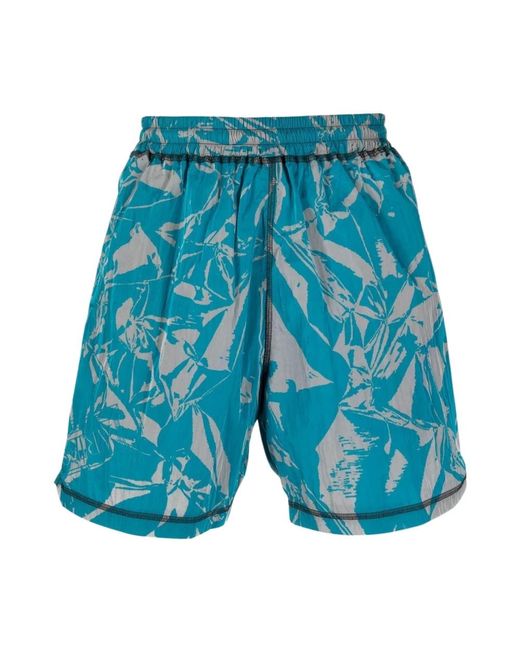 Aries Blue Casual Shorts for men