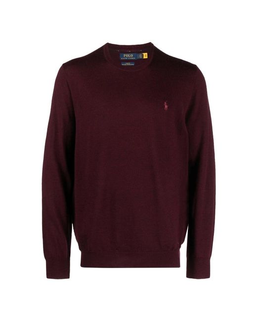 Polo Ralph Lauren Red Round-Neck Knitwear for men